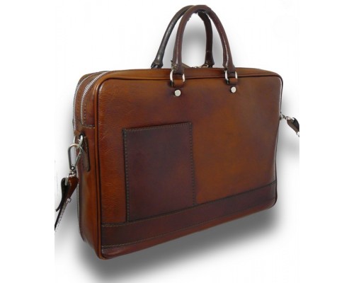 Soft leather briefcase Pratesi Cortona