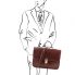 Leather briefcase Tuscany Leather TL141340 San Gimignano