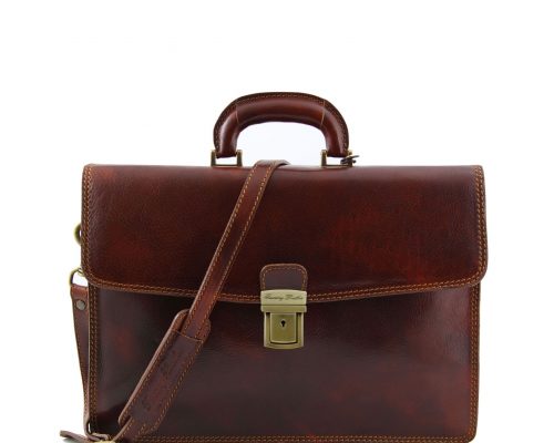 Leather briefcase Tuscany Leather TL10050 Amalfi